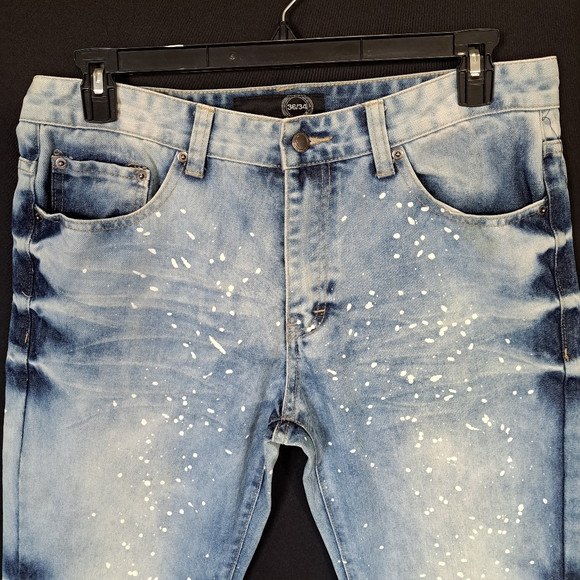 Custom Paint Splatter jeans; Mens Sz 36W,34L - Picture 5 of 12